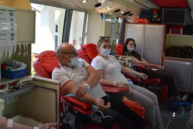 Akcja poboru krwi pod hasłem "Zielona Krew" w Nadleśnictwie Runowo.