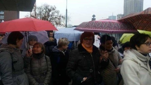 Nauczyciele z Rudy Śląskiej protestowali w Warszawie przeciwko reformie szkolnictwa