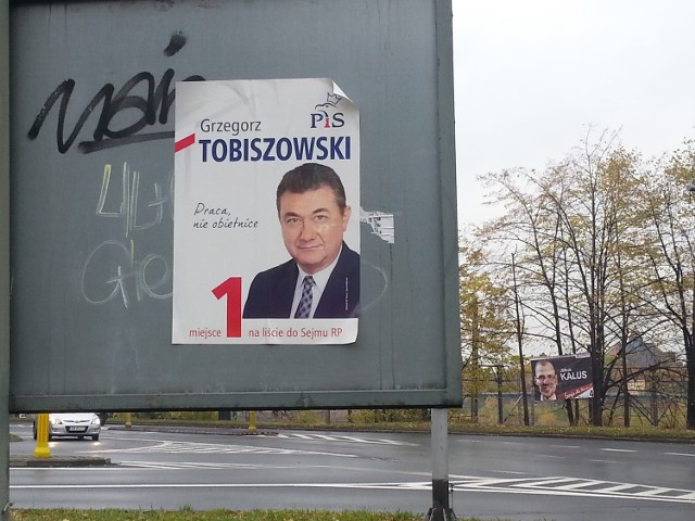 Plakaty wyborcze w Mysłowicach