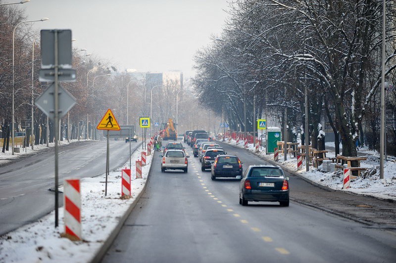 Aleja Piłsudskiego już przejezdna (zdjęcia)