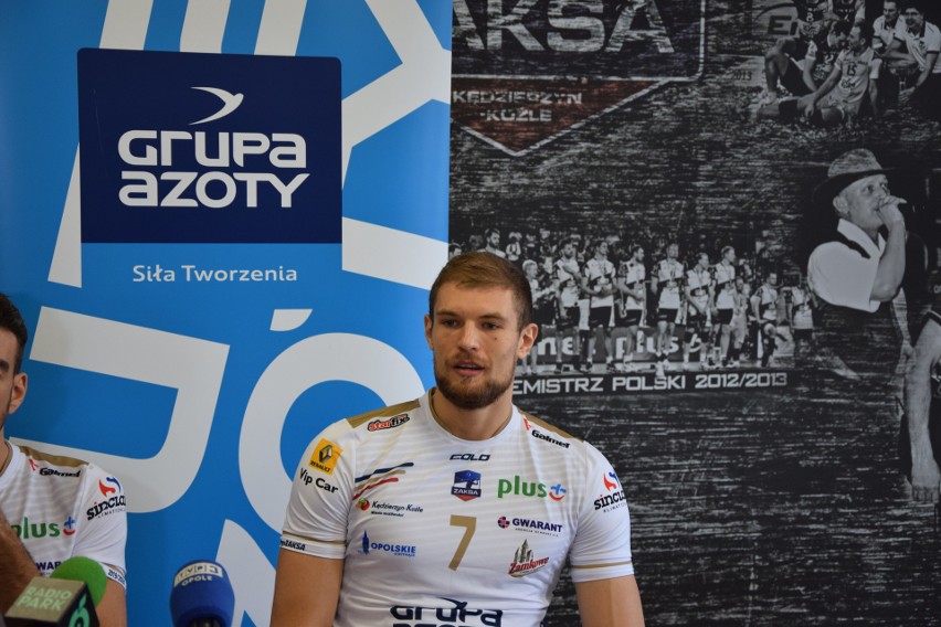 Piotr Łukasik (nr 7) zasilił szeregi Grupy Azoty ZAKSA...