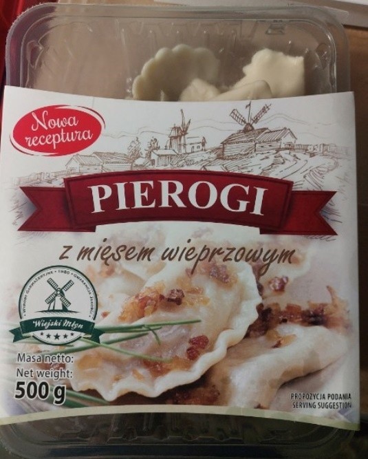 Produkt: Pierogi z mięsem wieprzowym, 500 g...