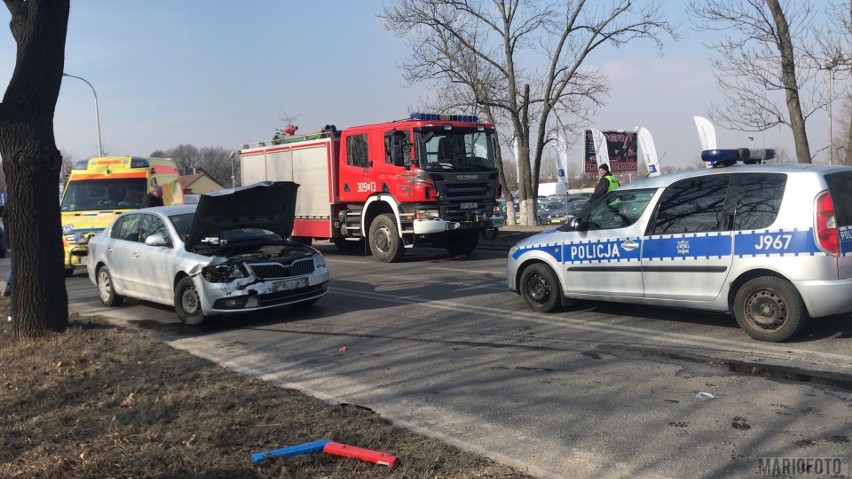 Wypadek na ulicy Wrocławskiej w Opolu.