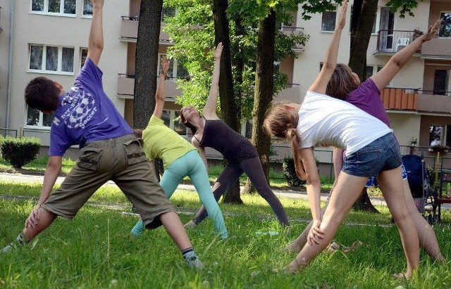 Chętnych do ćwiczeń nie brakowało.