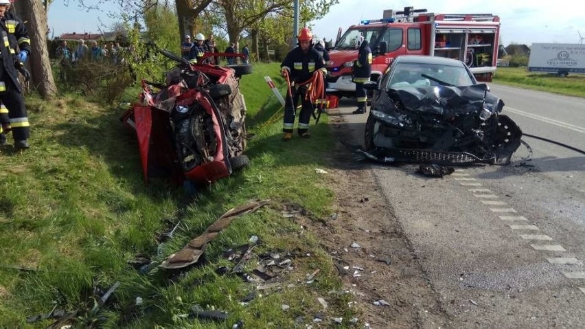 Śmiertelny wypadek w Swarzewie 1.05.2018. Kraksa czterech...