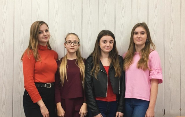 Na zdjęciu od lewej: Klaudia Szustka, Izabela Konwerska, Zuzanna Bieniewicz i Natalia Rogowska