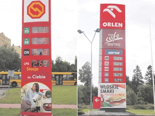 Ceny paliw na stacjach w Koszalinie
