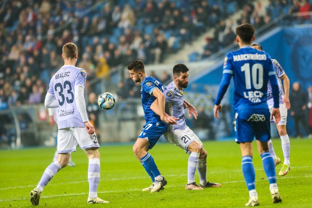 Joao Gamboa podczas meczu Lech - Pogoń.