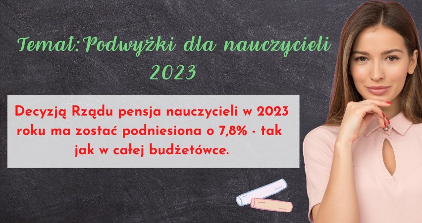 Decyzją Rządu pensja nauczycieli w 2023 roku ma zostać...