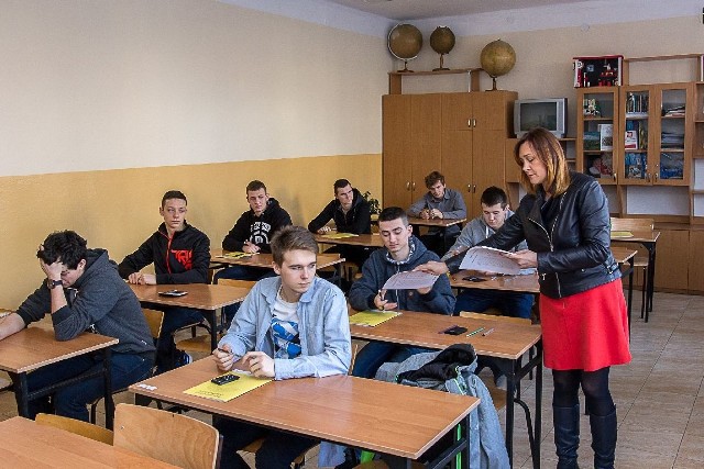 Uczniowie klasy IVTI pińczowskiego Zespołu Szkół Zawodowych przyznali, że obawiali się próbnej matury z matematyki.