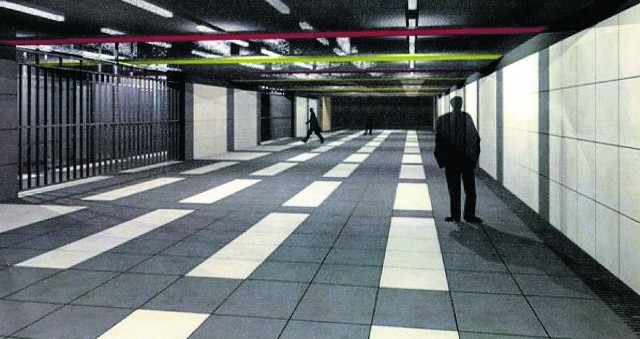 Tak ma wyglądać przejście podziemne pod ul. Konopnickiej. Znajdą się w nim m.in. pomieszczenie socjalne i toaleta