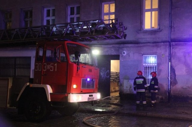 Pożar przy Więckowskiego, Wrocław, 18.12.2015