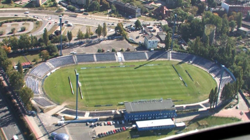 Zdjęcia stadionu Ruchu Chorzów udostępnione projektantom