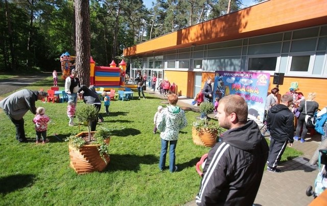 Impreza dla dzieci przy kąpielisku Arkonka.