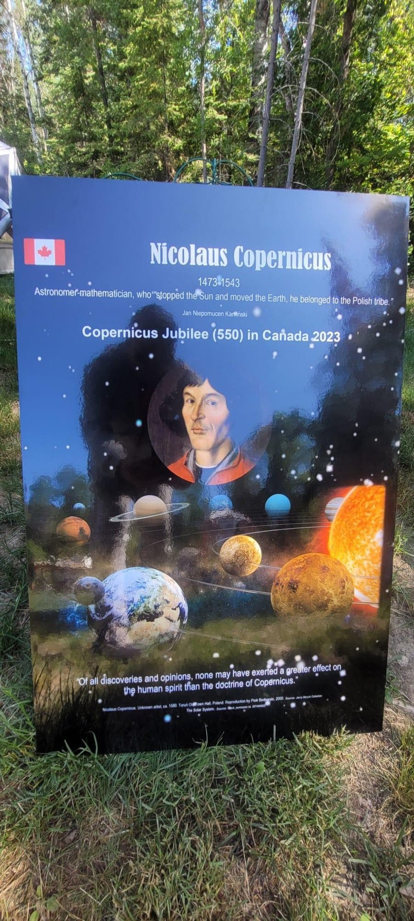Polacy w Manitobie uczcili Kopernika. Ośrodek nad jeziorem nosi teraz jego imię