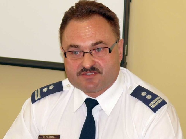 Mirosław Pawełko &#8211; były już komendant policji w Sanoku.
