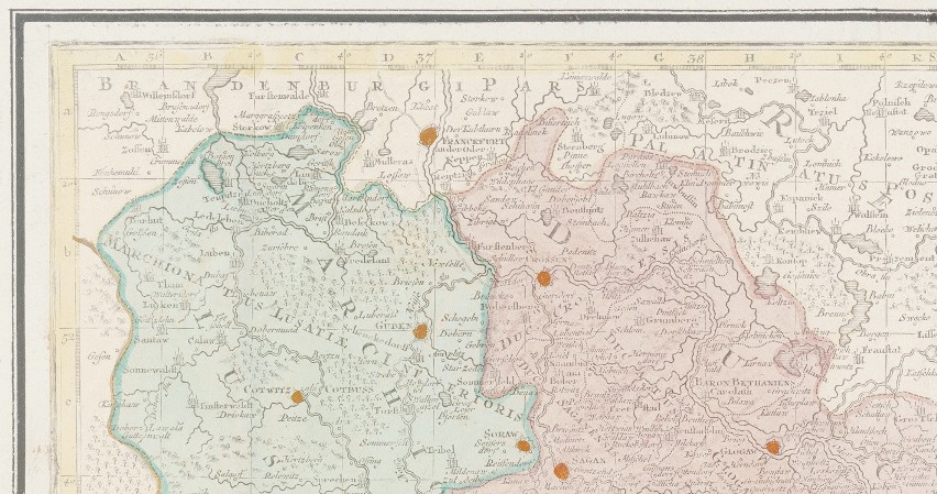 Karte von Schlesien und angrenzenden Ländern - Seutter