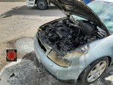Pożar samochodu osobowego w Rymaniu ZDJĘCIA                