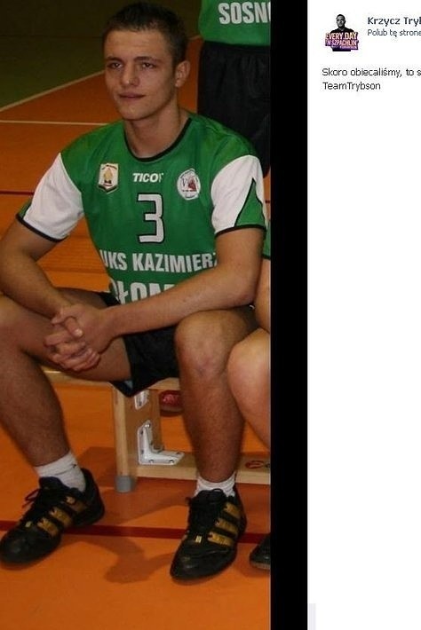 Nastoletni Paweł "Trybson" grał w siatkówkę w drużynie...