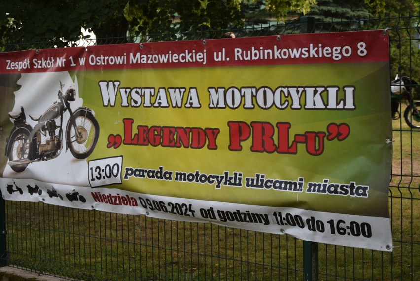 Zlot motocykli "Legendy PRL-u" w Ostrowi Mazowieckiej. Zlot odbył się przy Rubinku, 9.06.2024