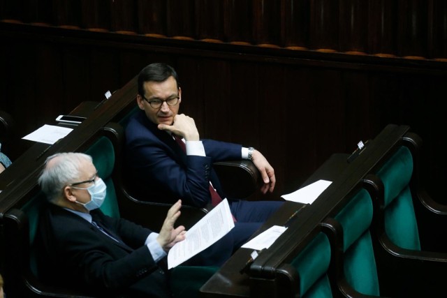 12.05.2020 warszawa 11. posiedzenie sejmu n/z jaroslaw kaczynski , mateusz morawieckifot. adam jankowski / polska press