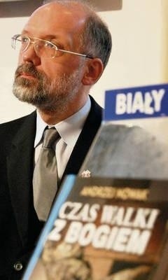 Prof. Andrzej Nowak podczas premiery swojej książki Fot. PAWEŁ STACHNIK