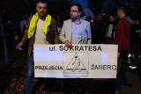 Warszawa, Bielany: Wypadek na Sokratesa. Protest przeciwko zabijaniu pieszych na drogach [ZDJĘCIA] [WIDEO] [23.10.2019]