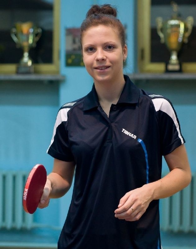 Roksana Załomska jest szczęśliwa, że trafiła do drużyny mistrzyń Polski tenisistek stołowych Zamku Tarnobrzeg.