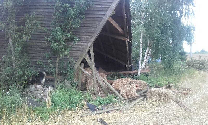 Nawałnica zniszczyła budynek gospodarza z Drzonowa. W ramach...