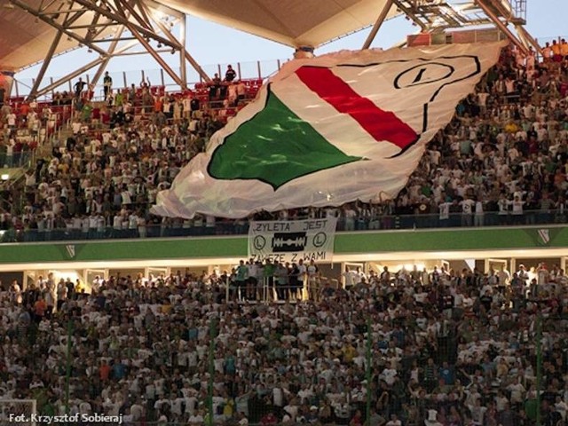 Legia zawsze może liczyć na świetnie zorganizowanych kibiców.