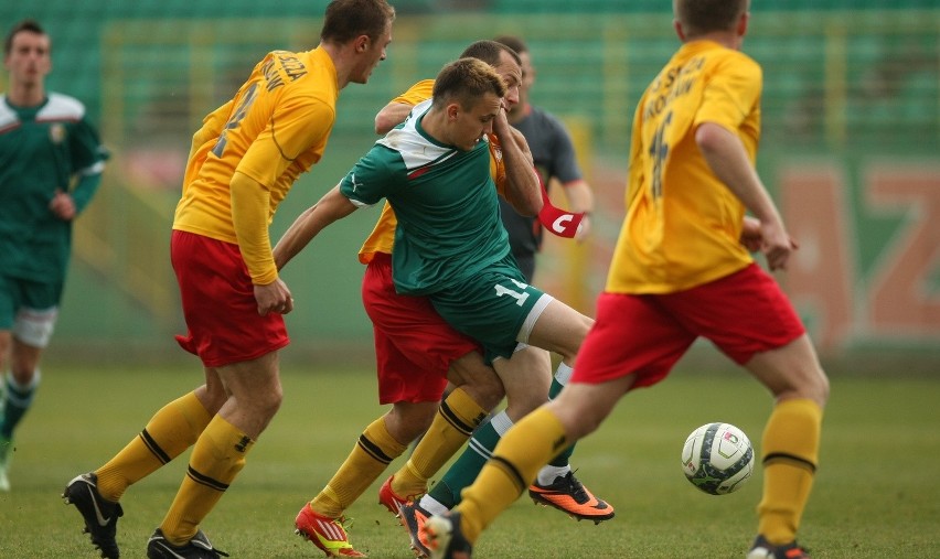 Piłka nożna: Śląsk II - Ślęza Wrocław 0:1 (ZDJĘCIA)