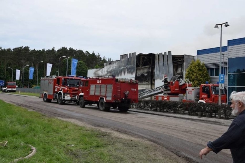 Iglotex: Minął rok od największego pożaru w regonie. Nowa hala produkcyjna w Skórczu pnie się w górę. Zobacz zdjęcia