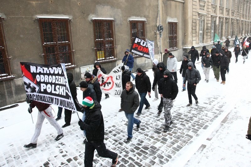 Manifestacja NOP w Szczecinie