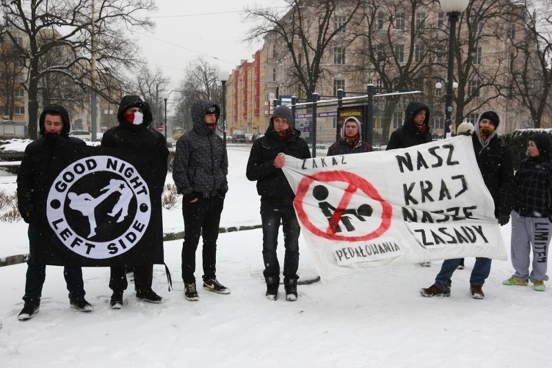 Manifestacja NOP w Szczecinie