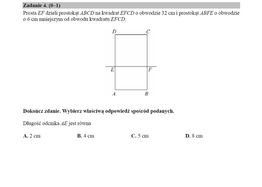 Egzamin ósmoklasisty 2018/2019 CKE - matematyka [arkusz]