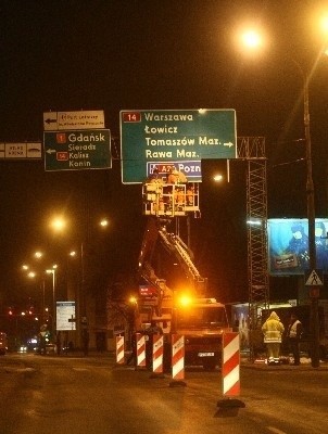 Znaki informujące o dojeździe do autostrad zamontowano już...