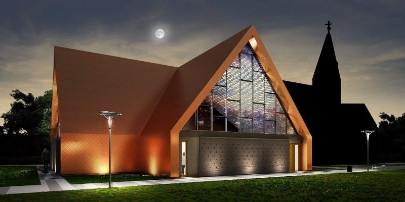 Rokietnica: Odważna rozbudowa kościoła autorstwa poznańskich architektów [WIZUALIZACJE]