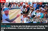 To Polka przeszkadzała Kyrgiosowi w finale Wimbledonu - twierdzi angielski dziennik "The Sun". Fanka zaprzecza, by była pijana