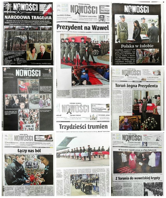 Tragedię, do której doszło 10 kwietnia 2010 roku pod Smoleńskiem relacjonowały także "Nowości". Specjalne wydanie poświęcone katastrofie ukazało się już nazajutrz, w niedzielę. Temat nie schodził z pierwszych stron naszej gazety przez kilka kolejnych dni.