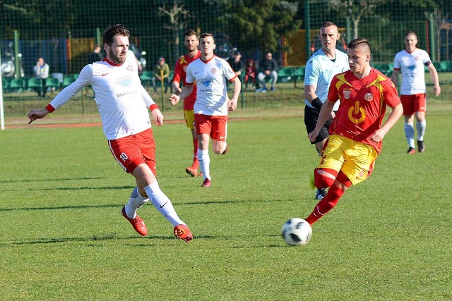 Piotr Skałbania zdobył dla Pilicy gola w meczu ze Zniczem