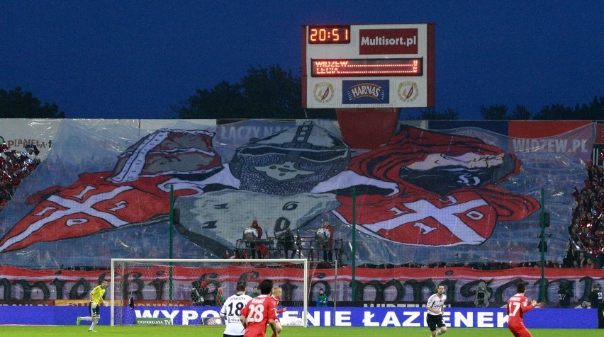 Kibice na meczu Widzew - Legia [ZDJĘCIA+FILM]