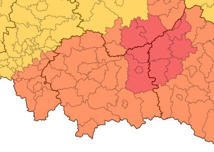 Pomarańczowy i czerwony alert IMGW! Może bardzo mocno padać, możliwe burze i podtopienia!