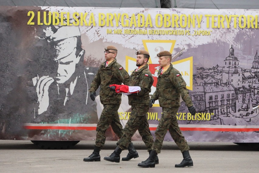 Nowe brygady Wojsk Obrony Terytorialnej powstaną na Lubelszczyźnie. Pojawił się szef MON [ZDJĘCIA]