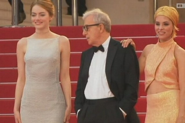 Emma Stone i Woody Allen (fot. DE RTL TV/x-news)