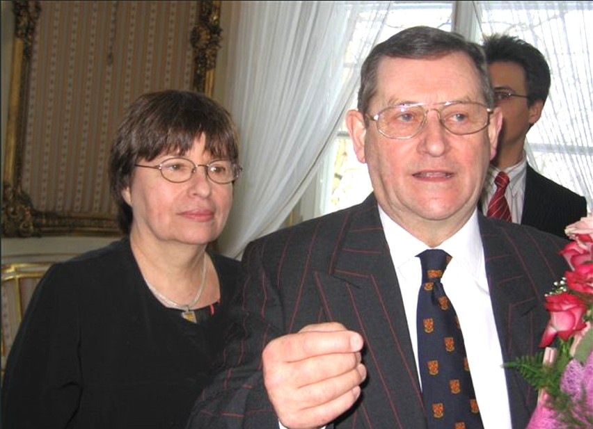 Prof. Norman Davies z żoną