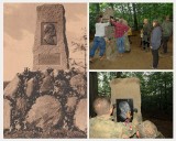 Miłośnicy historii odbudowali pomnik w Puszczy Bukowej. To 118-letni głaz ku czci nauczyciela [ZDJĘCIA,FILM]