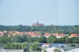 Malbork z wysokości. Zobaczcie panoramę Malborka z miejscowego elewatora! ZDJĘCIA