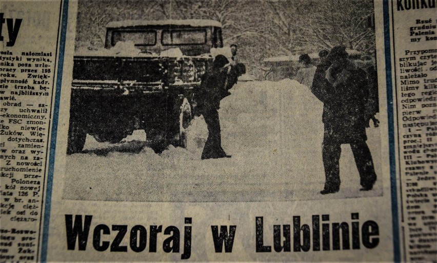 Zima stulecia w Lublinie