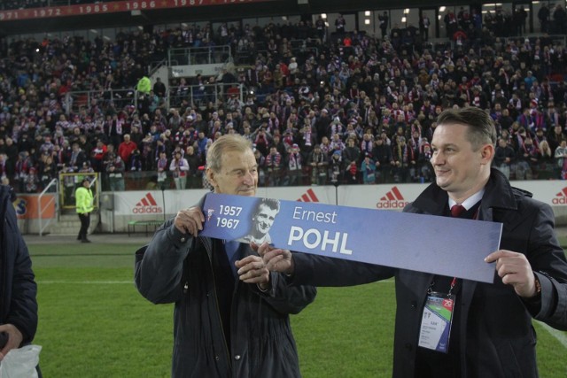 Jedną z legend Górnika Zabrze, która została uhonorowana jest Ernest Pohl.