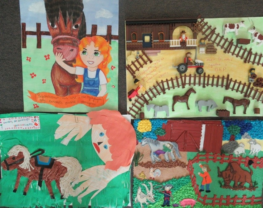 KRUS. X edycja Ogólnopolskiego Konkursu Plastycznego dla dzieci "Bezpiecznie na wsi: nie ryzykujesz, gdy zwierzęta znasz i szanujesz"